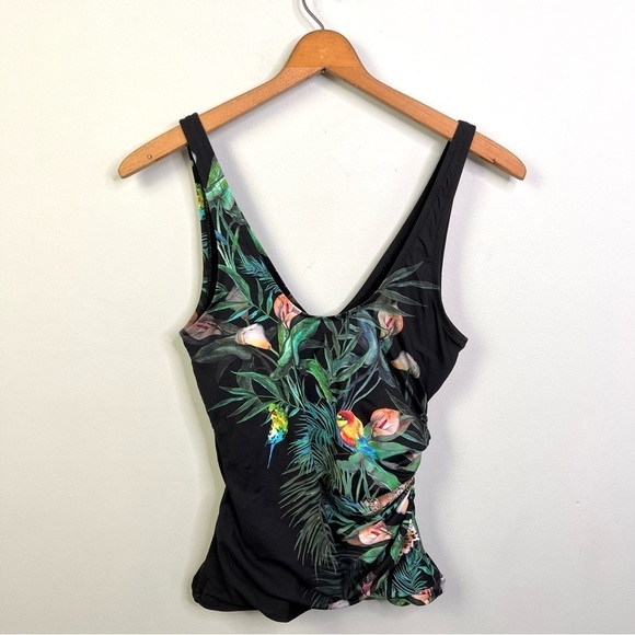 Johnny Was Calla Lily Wrap Tankini Swim Top - Picture 10 of 12